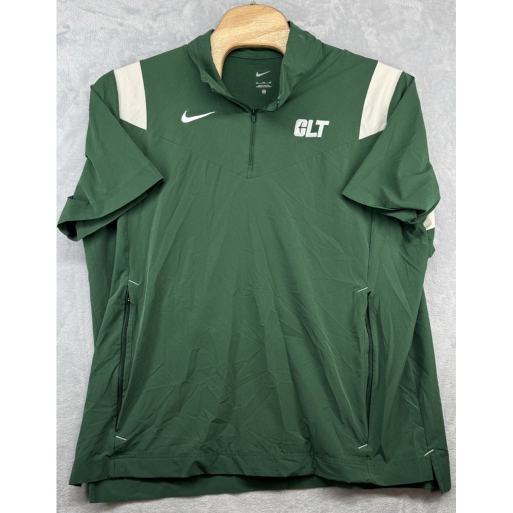 Nike Charlotte 49ers Short Sleeve Jacket Green Team Issued Men's Size 2XL